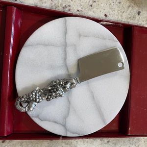 Arthur Court - Cheese plate and knife